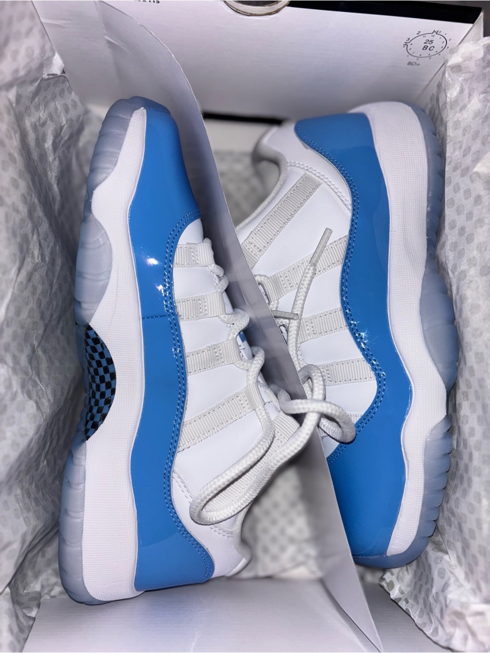 Kids Blue and White Athletic Sneakers